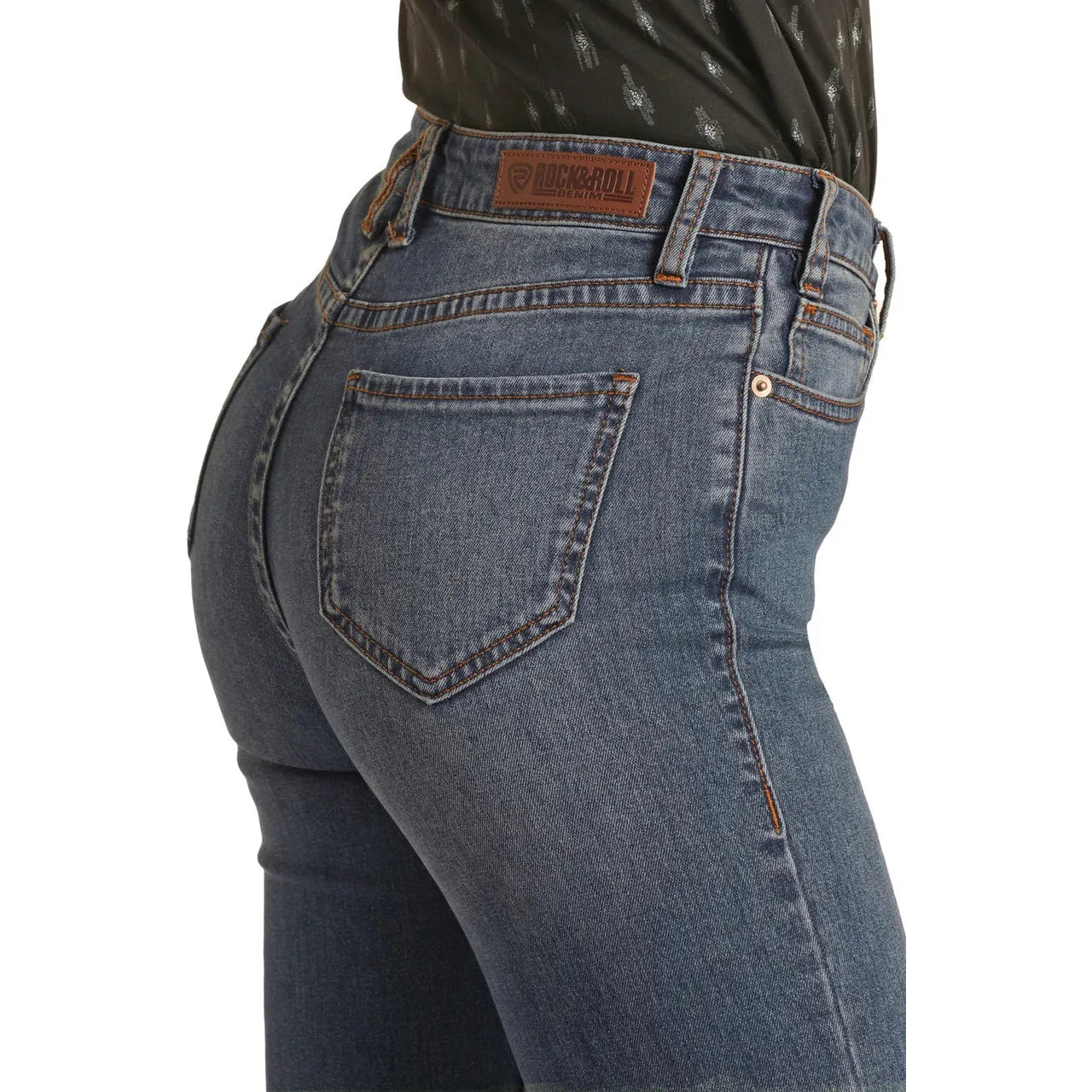 Rock & Roll Cowgirl Jeans - High Rise Trouser #BW5HD02991 Stylish High-Waisted Denim