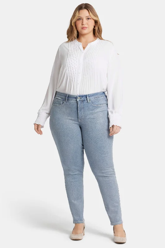 Sheri Slim Jeans In Plus Size - Sparkling Lights Comfortable Stretch Fit Jeans