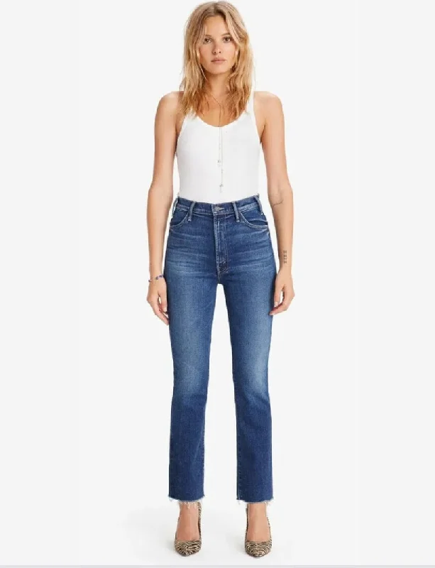 "The Hustler Ankle Fray" Jeans Chic Faded Blue Jeans