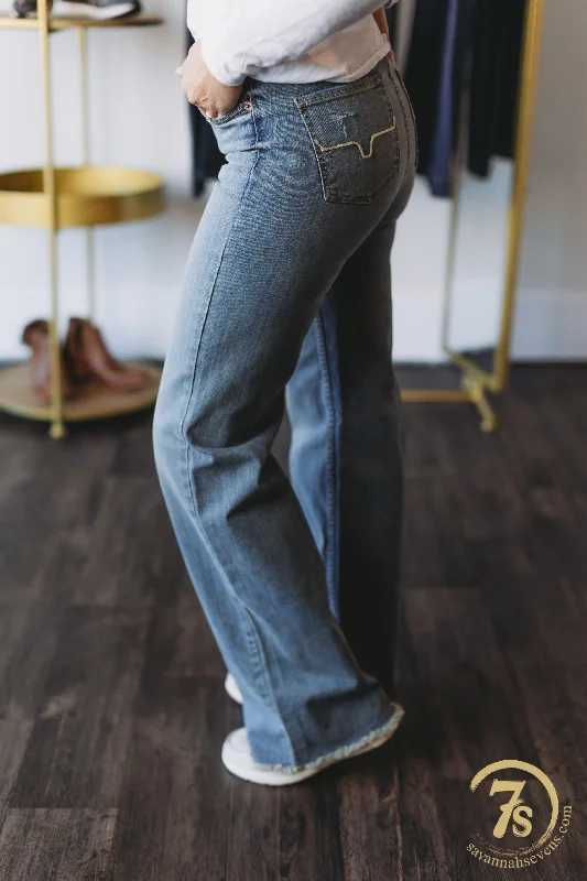 The Olivia High Rise 90's Wide Leg Jean Comfortable Drawstring Waist Jeans