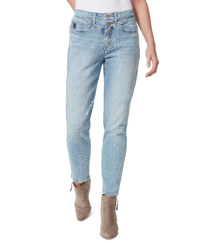 Women's Gloria Vanderbilt x Christian Siriano Vintage Straight-Leg High-Rise Jeans Comfortable Zip-Fly Denim Jeans Women's Gloria Vanderbilt x Christian Siriano Vintage Straight-Leg High-Rise Jeans Comfortable Zip-Fly Denim Jeans