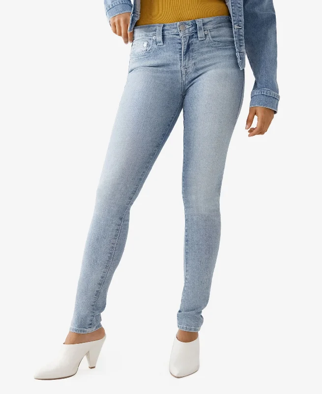 Women's Stella Mid Rise Skinny Jeans Trendy Bootcut High-Waisted Jeans