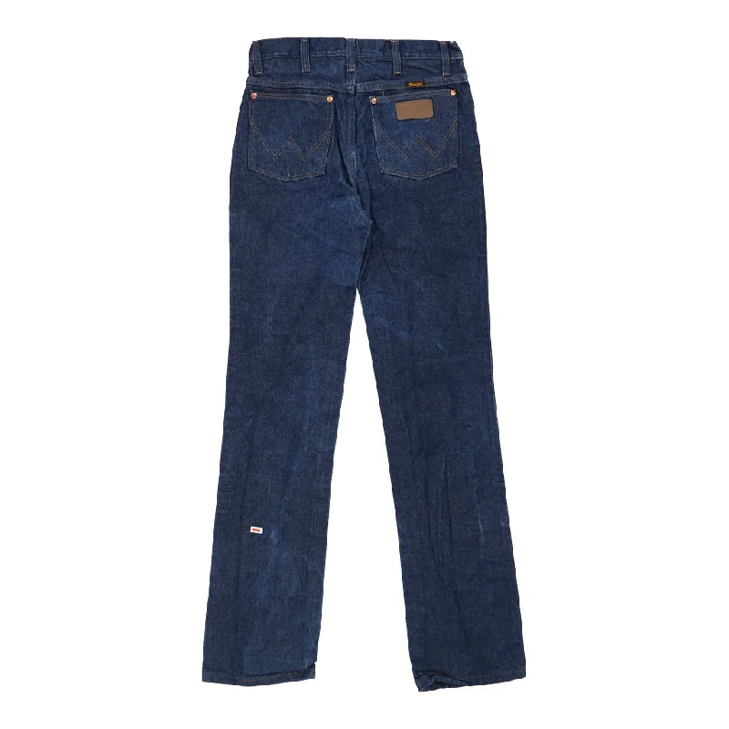 Wrangler Jeans - 29W UK 12 Blue Cotton Fashionable Raw Edge Jeans