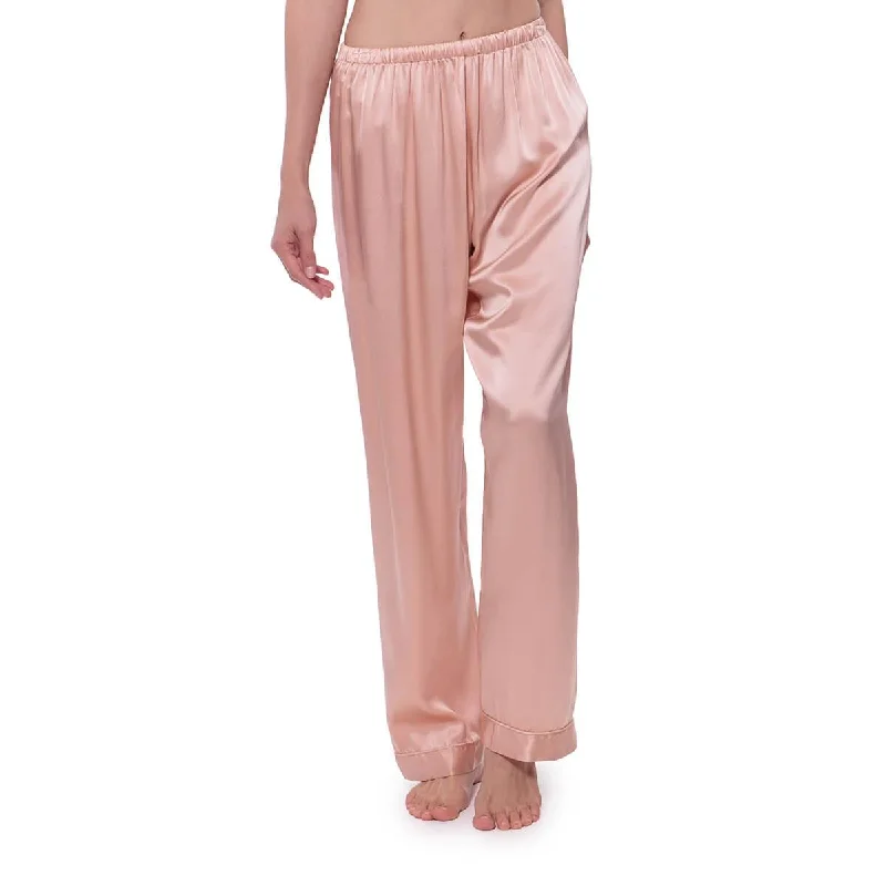 100% Silk Pajama  Long Pant For Women Soft Sweatpants Style