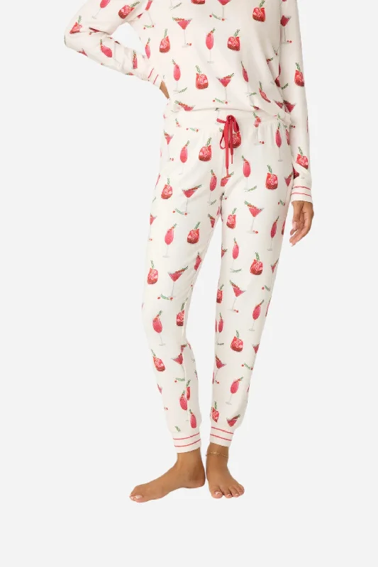 PJ Salvage Cranberries & Cocktails Jogger Pant Classic Bootcut Trousers