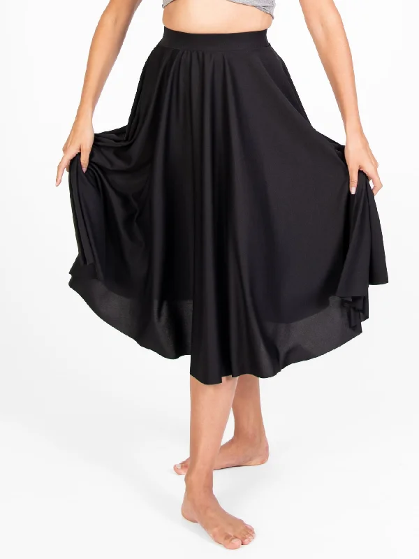Bodywrappers Character Dance Circle Skirt - Adult denim skirt trendy