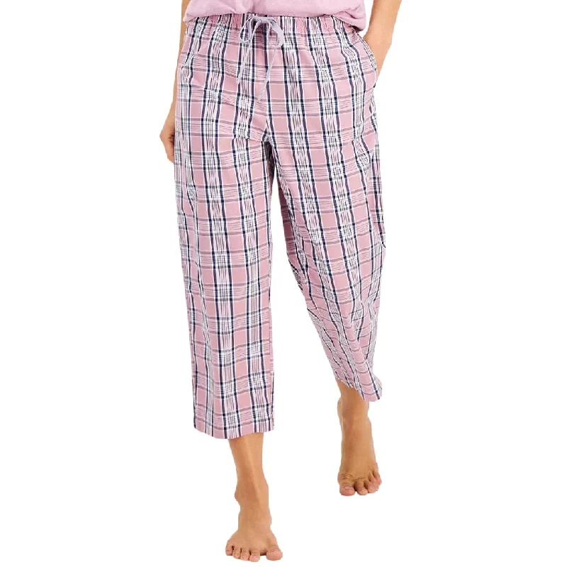 CHARTER CLUB - Everyday Woven Plaid Capri Pajama Pants Fashionable Sporty Pants