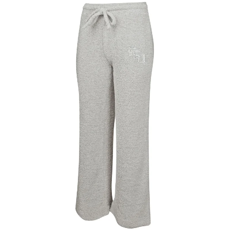 Concept Sports Women's Stacked FSU Chenille Pant - Grey Lightweight Jogger Pants