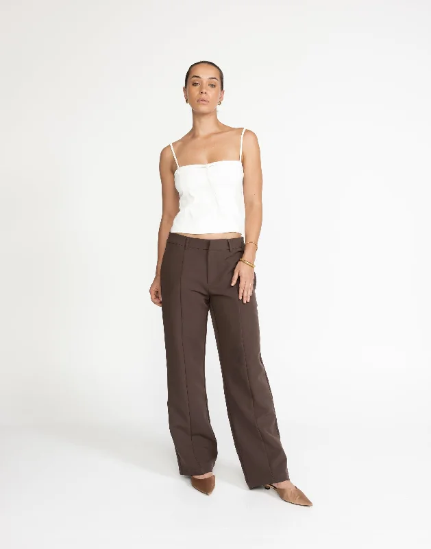 Crawford Pants (Chocolate) Classic Chino Pants
