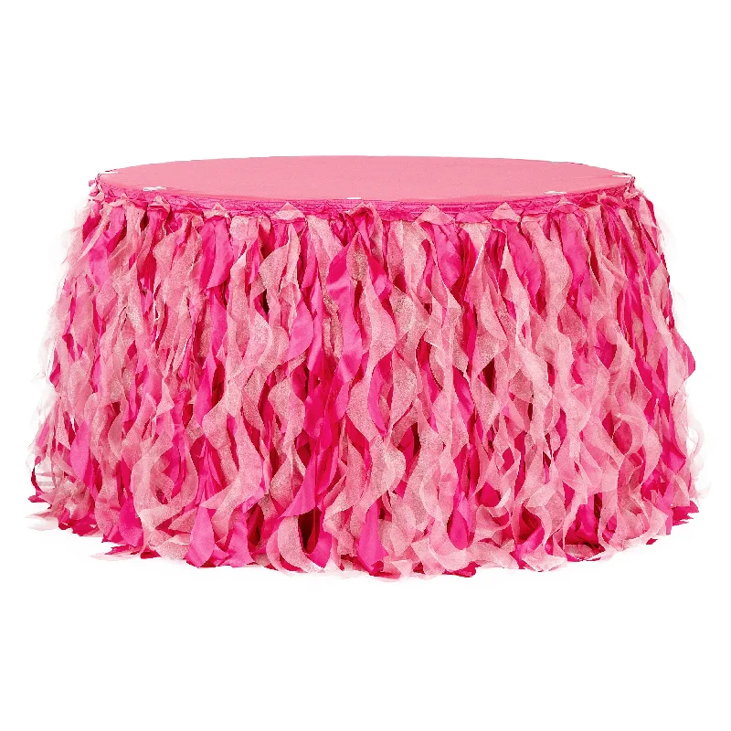 Curly Willow 17ft Table Skirt - Fuchsia relaxed fit skirt
