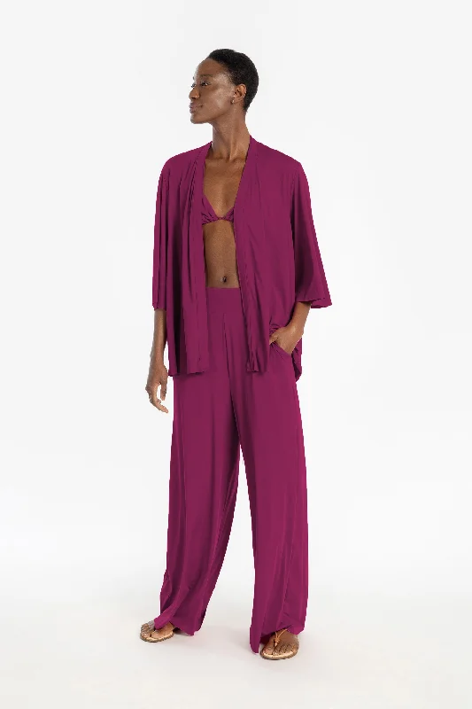 Essential Wide Pants Comfortable Denim Trousers