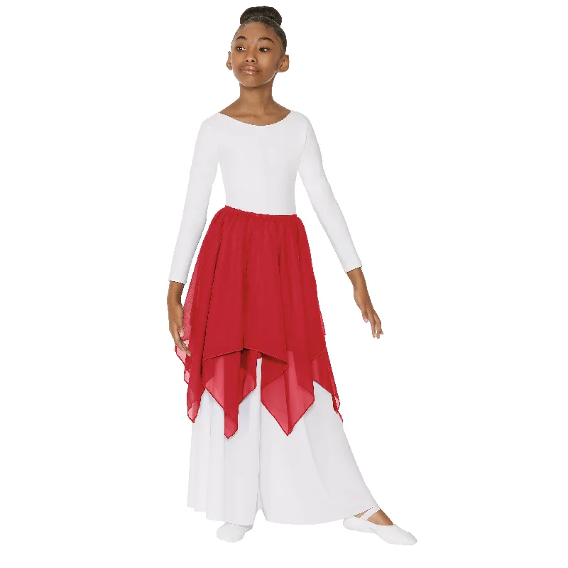 Eurotard 39768c Child Chiffon Single Layer Handkerchief Skirt leather skirt modern