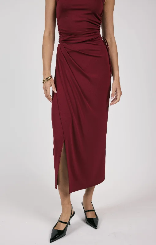 Fiery Spirit Midi Skirt high waist skirt