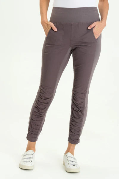 High Waist Penny Pant by Wearables in Charcoal Trendy Palazzo Pants