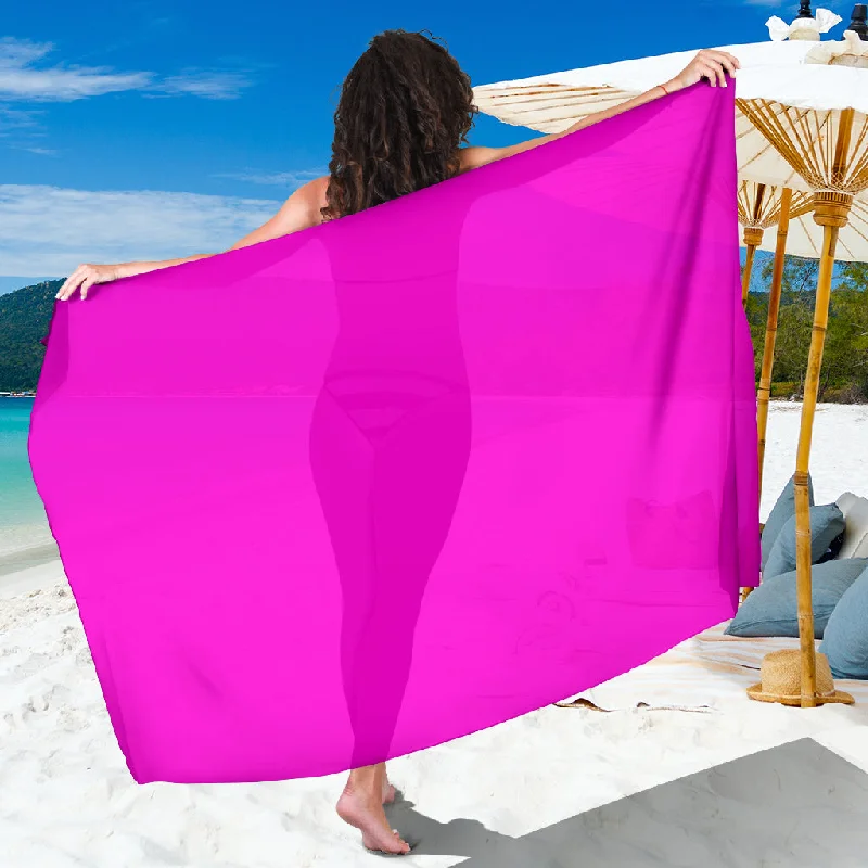 Hot pink sarong chiffon skirt airy