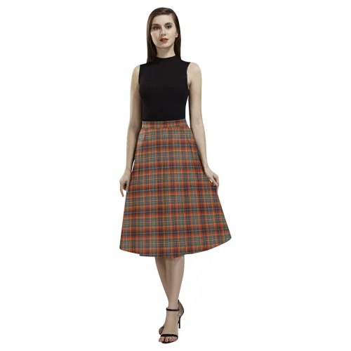 Innes Ancient Tartan Aoede Crepe Skirt breathable skirt fabric
