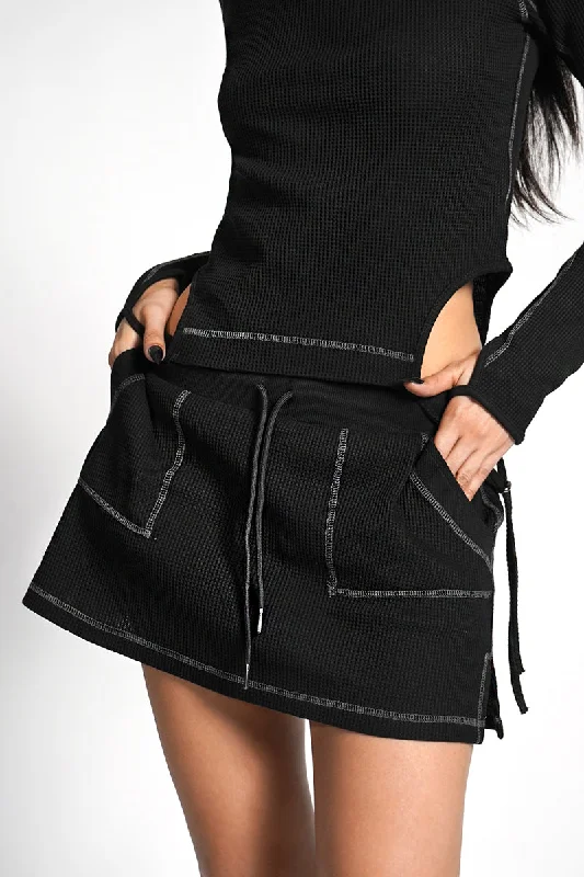 Juno Thermal Skort flowy skirt hem