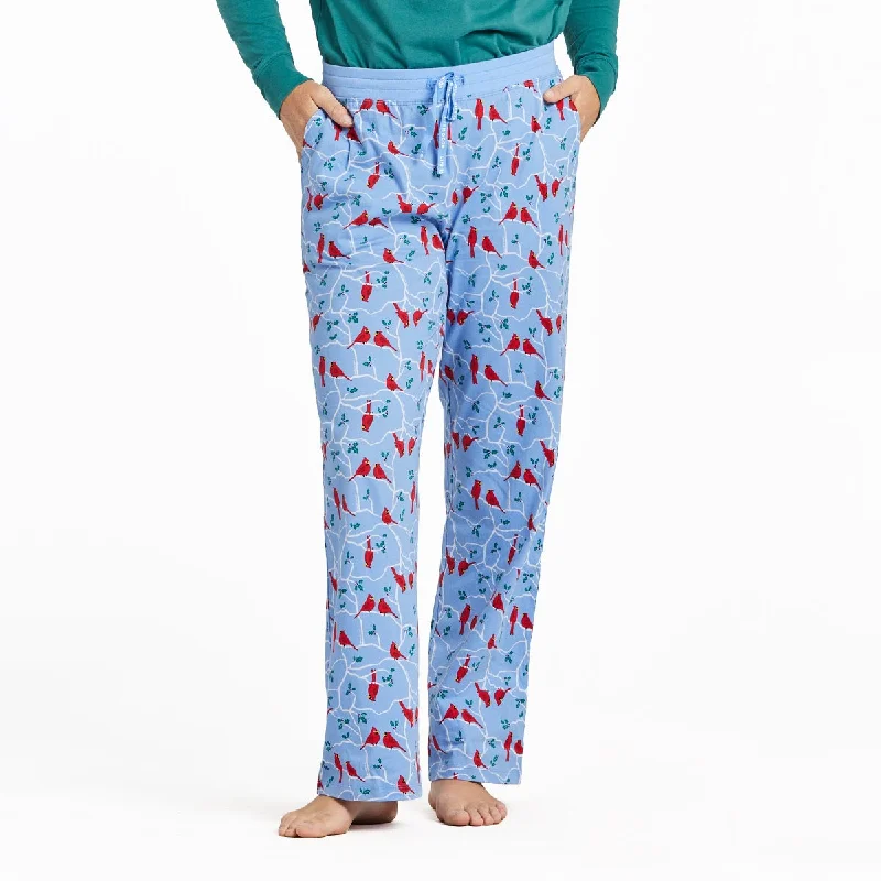 Life is Good Women's Cardinal Branch Pattern Snuggle Up Sleep Pants, Cornflower Blue Comfy Athletic Pants Life is Good Women's Cardinal Branch Pattern Snuggle Up Sleep Pants, Cornflower Blue Comfy Athletic Pants