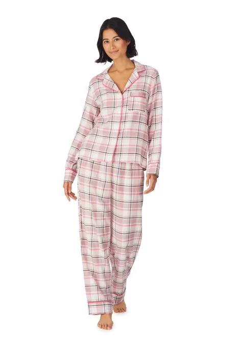 Long Sleeve Top And Long Pant PJ Set Cozy Lounge Pants