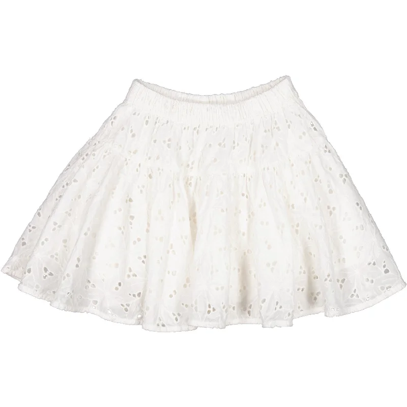 MarMar Broderie Anglaise Cloud Sylviana Skirt flowy skirt hem