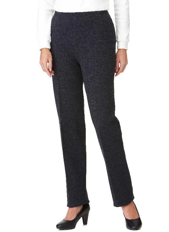 MARYBOROUGH PULL ON PONTI PANT - CHARCOAL Lightweight Linen Pants