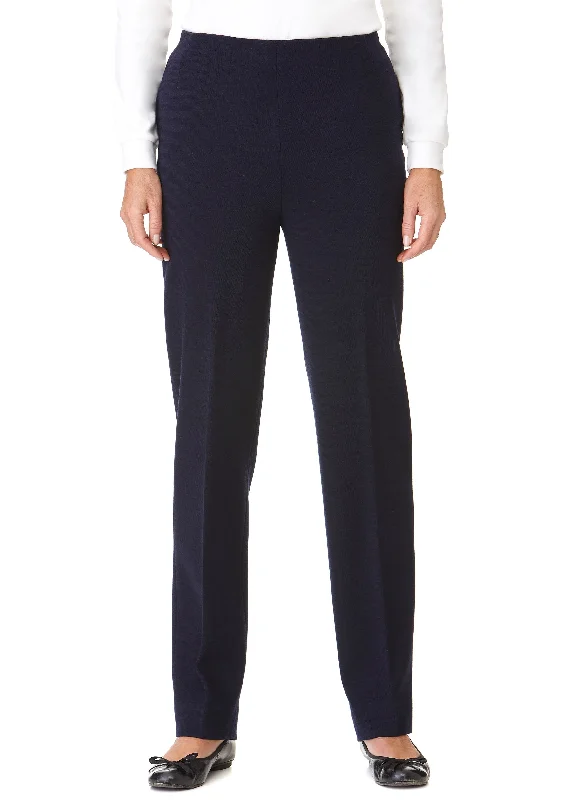 MARYBOROUGH PULL ON PONTI PANT - NAVY Fashionable Work Pants
