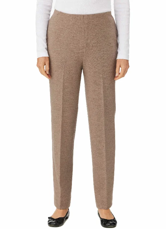 MARYBOROUGH PULL ON PONTI PANT - PEBBLE Casual Lounge Pants