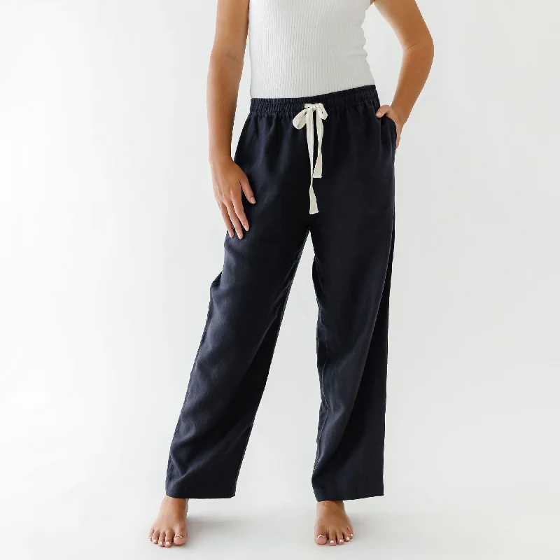 Midnight Blue Long Pyjama Pants Trendy Printed Pants