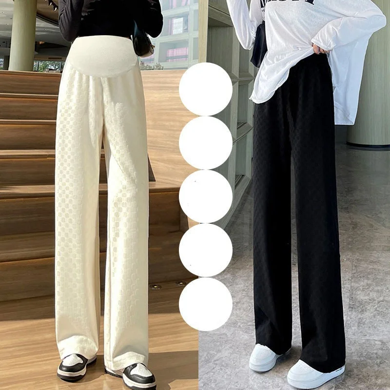 NiDELL Maternity Pants Fall and Winter Outer Wear . New Pregnant Women's Pants Wide Leg Pants Mopping Floor Drooping Straight Pants Autumn and Winter Clothing Stylish Harem Pants NiDELL Maternity Pants Fall and Winter Outer Wear . New Pregnant Women's Pants Wide Leg Pants Mopping Floor Drooping Straight Pants Autumn and Winter Clothing Stylish Harem Pants