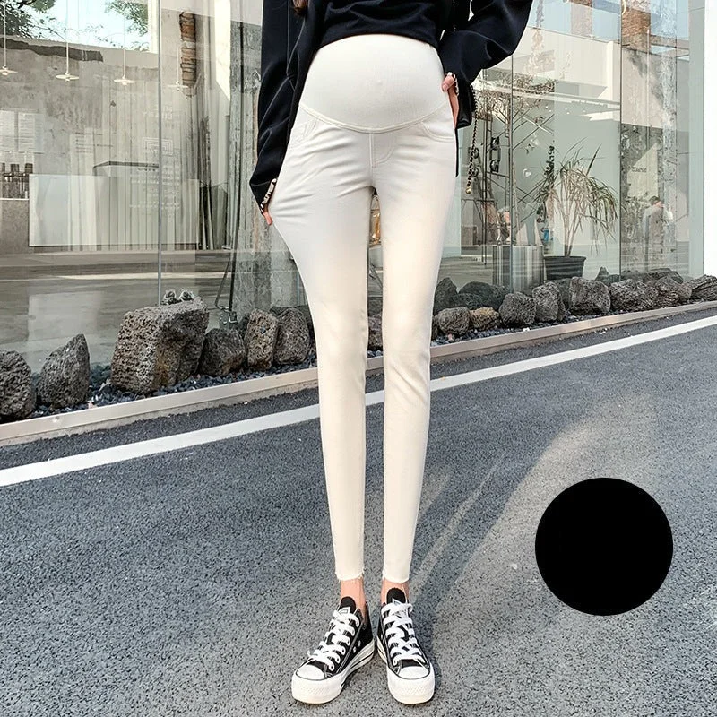 NiDELL: Pregnant Women’s Fashionable Long Pants For Summer Slim-Fit Leggings