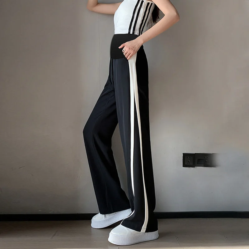 NiDELL: Pregnant Women’s Fashionable Long Pants for Autumn Modern Stretch Trousers