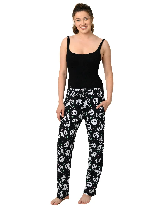 Womens Disney Nightmare Before Christmas Pajama Pants Lounge Jack Skellington Trendy Velvet Pants Womens Disney Nightmare Before Christmas Pajama Pants Lounge Jack Skellington Trendy Velvet Pants