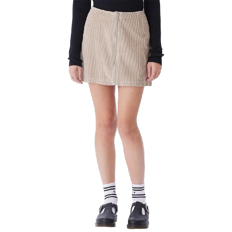 OBEY GRETA SKIRT // SILVER GREY lace skirt intricate