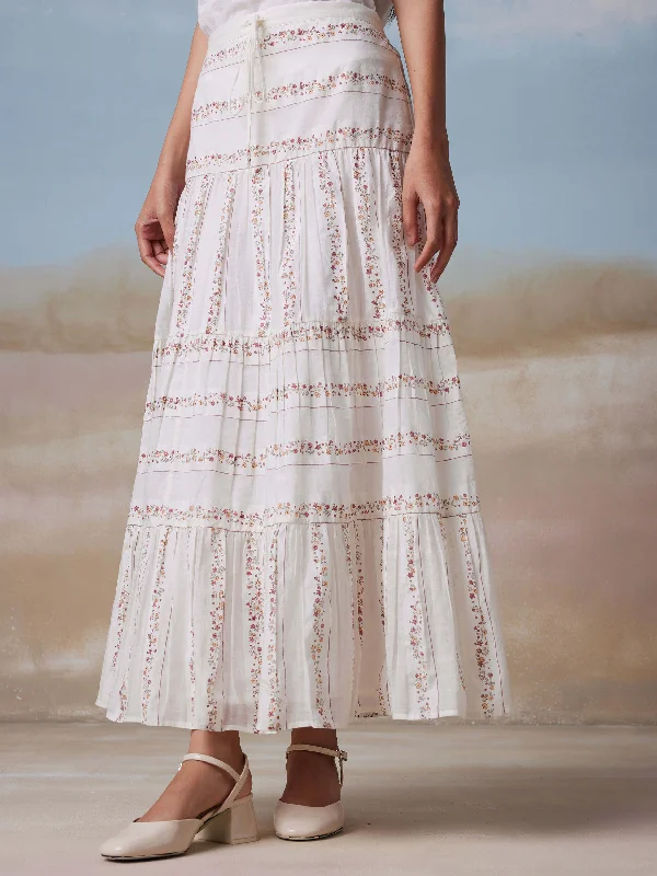 Pastoral Midi Skirt velvet skirt plush