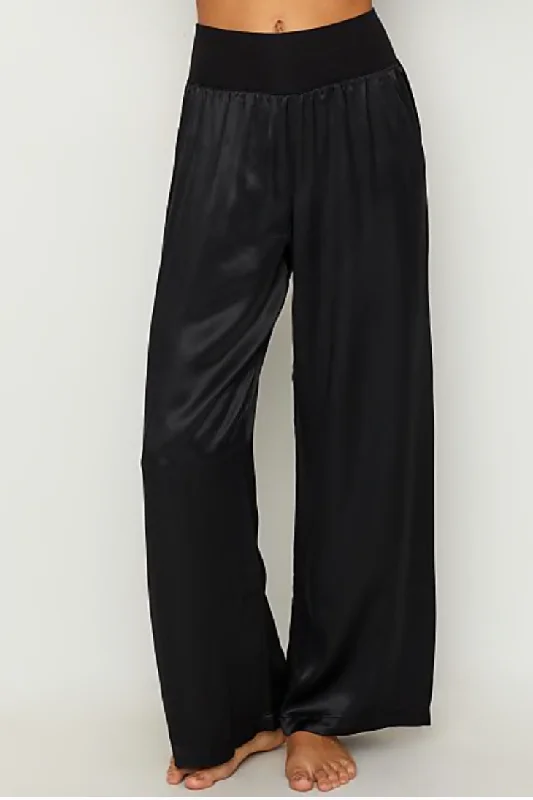 PJ Harlow Lola Pant Black Fashionable Tapered Leg Pants