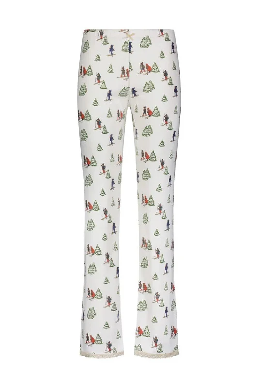 Polka Dot England Pajama Pant Trendy Printed Leggings