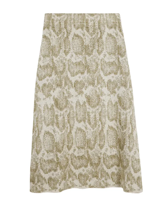 Cream Amis Skirt linen skirt natural