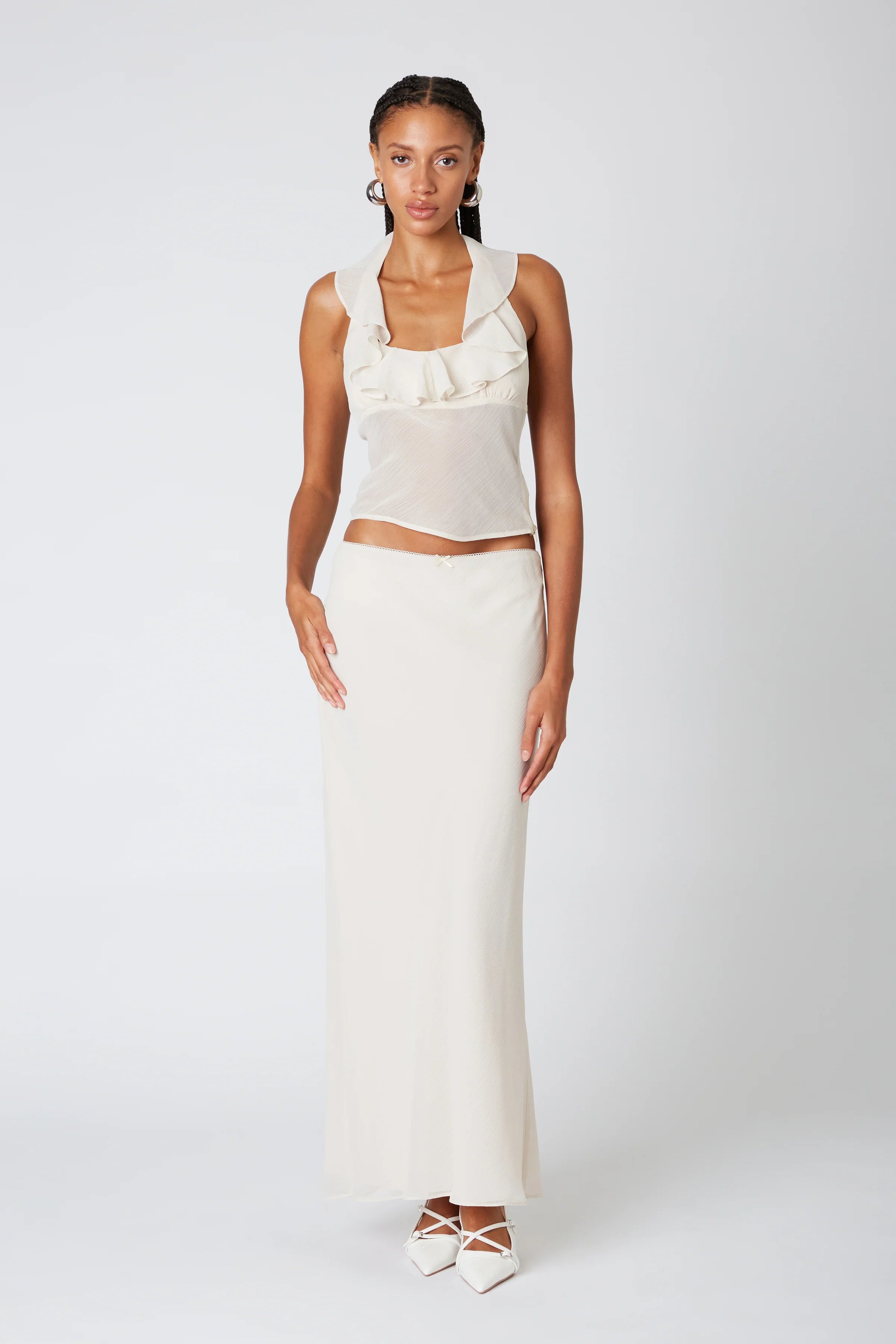 Ravello Skirt Moonbeam spandex blend skirt
