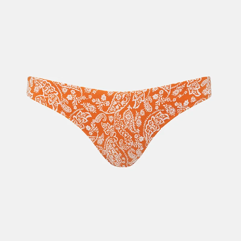 Rhythm Women's Adina Paisley Hi Cut Pant - Terracotta Trendy Tapered Pants