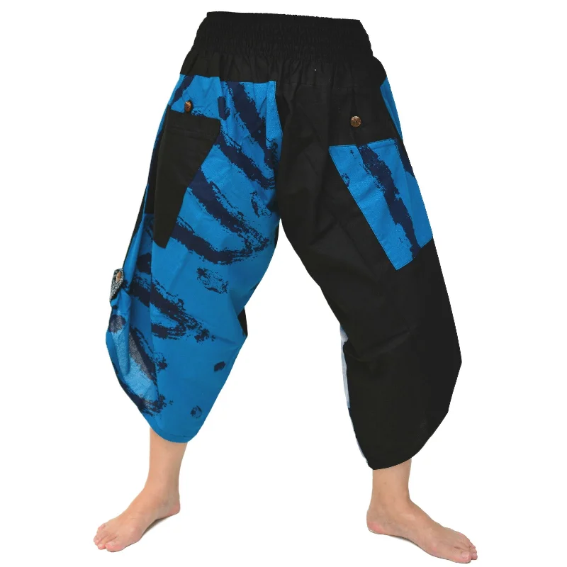 Samurai Pants Ninja Pants Yoga Pants Men Women Black Blue Casual Sweatpants Style