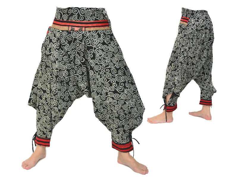 Samurai Style Harem Pants Men Women Black Grey Casual Track Pants