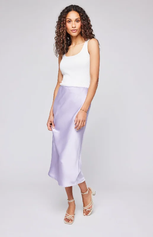 Selena Skirt - Orchid denim skirt trendy