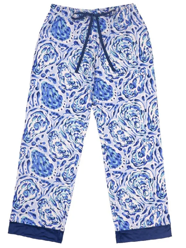 Simply Southern Blue Oyster Bliss Lounge Pants Comfortable Jogger Trousers