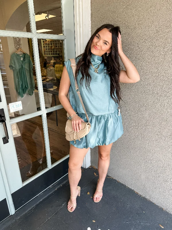 Shimmer Puff Hem Skort cashmere skirt soft