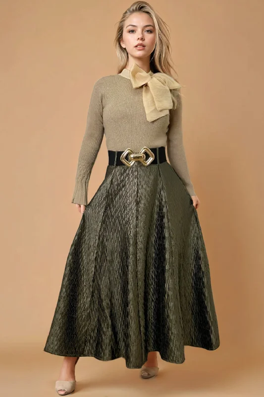 T2571 SKIRT chiffon skirt floaty