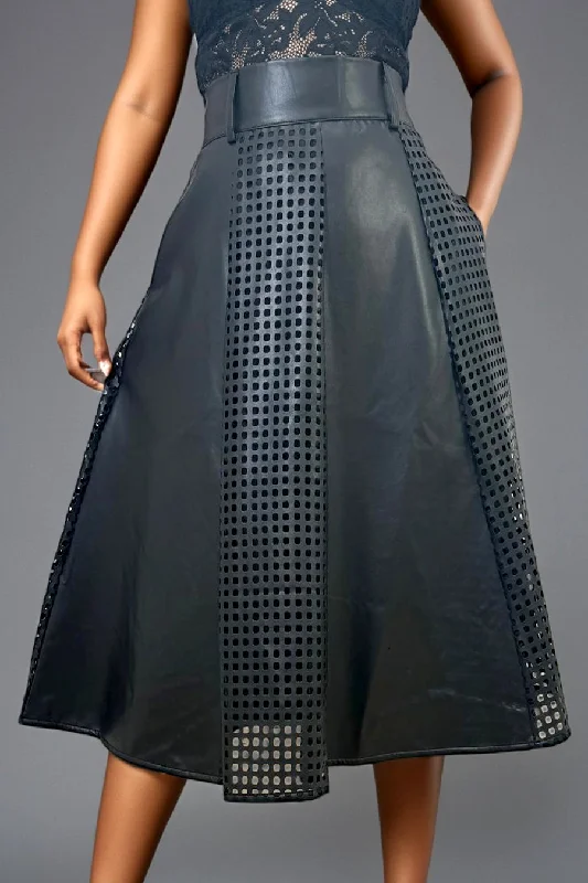 T80145B SKIRT cashmere skirt fine