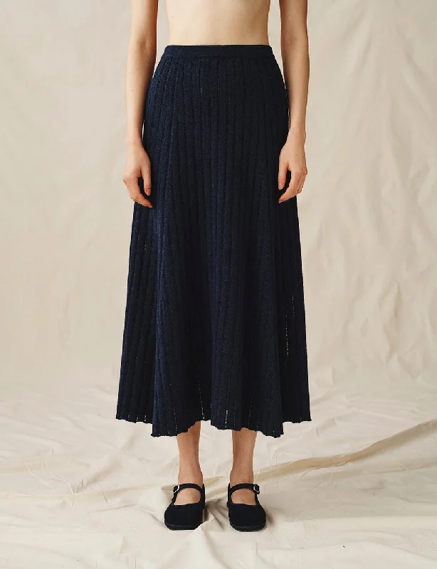The Knit Skirt velvet skirt plush