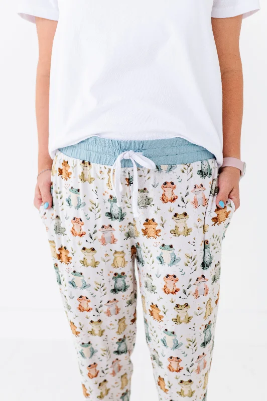 The Sleepy Sloth Froggin' Awesome Frog Print Women's Sleepy Pants Pajama Bottoms Warm Wool Trousers The Sleepy Sloth Froggin' Awesome Frog Print Women's Sleepy Pants Pajama Bottoms Warm Wool Trousers