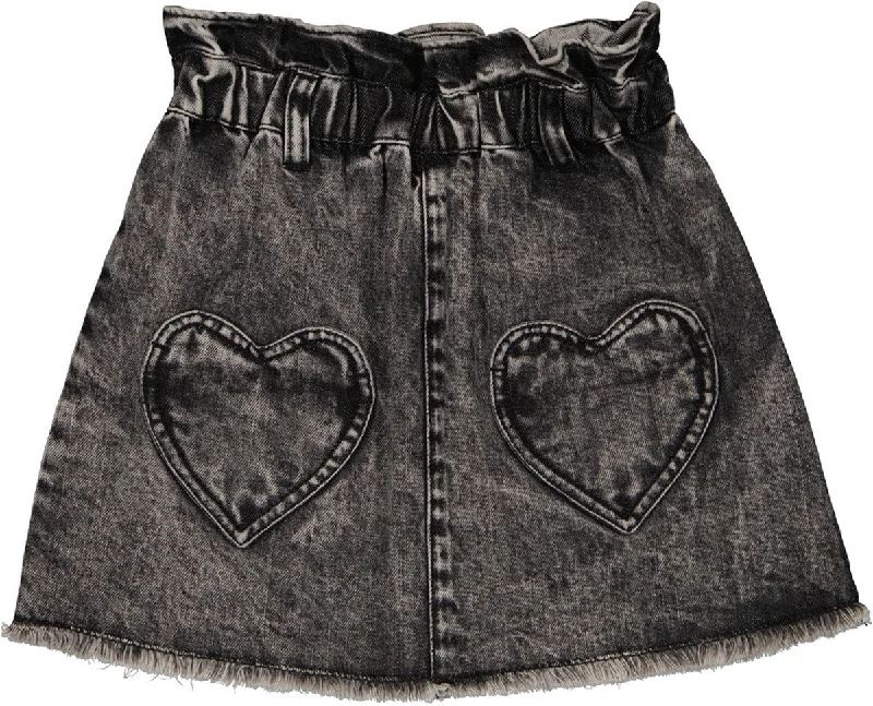 LOUIS LOUISE DENIM MINI SCHOOL SKIRT athletic skirt fit
