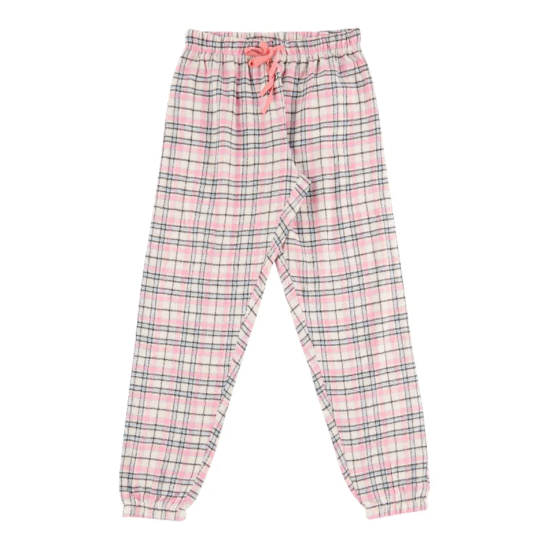 Women's Cotton Flannel Plaid PJ Pants Classic Cropped Pants